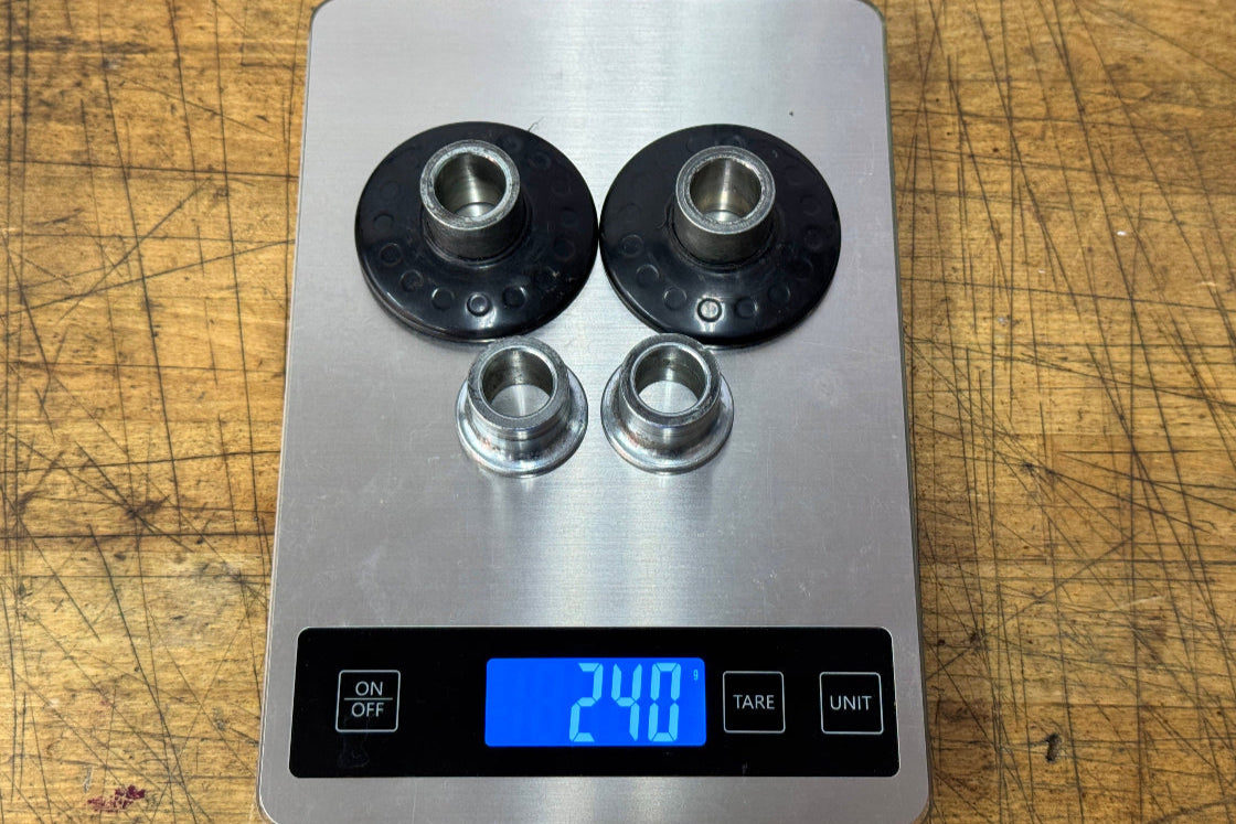 Lightweight aluminum performance wheel spacer upgrade for CRF300L black color
