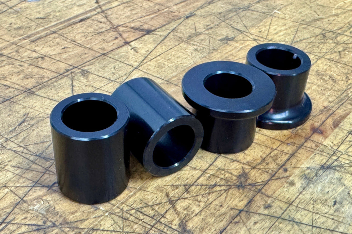 Lightweight aluminum performance wheel spacer upgrade for CRF300L black